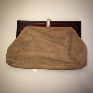 Brown Italian Clutch